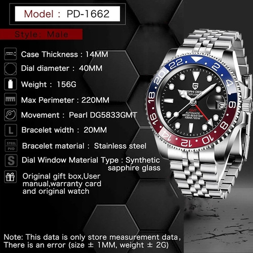 Relógio Automático Explorador Gmt, Formidável!