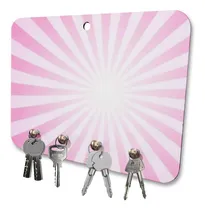 Comprar Porta Chaves Mdf 4 Pinos Rosa Efeito Raios De Sol