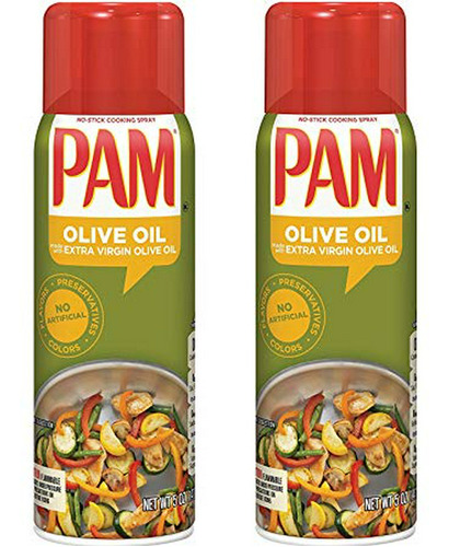 Pam Cooking Spray Aceite De Oliva, 5 Oz (paquete De 2)