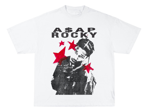 Playera A$ap Rocky Oversize Rap Vintage