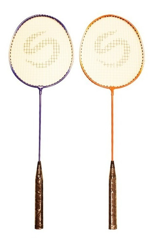 Imagen 1 de 9 de 2 Raquetas Badminton + 2 Plumas + Funda Sixzero Kit Combo