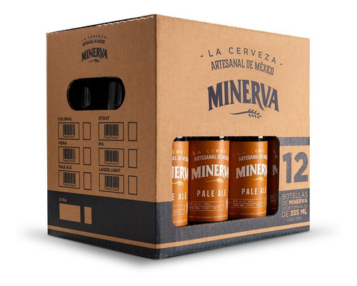 Imagen 1 de 4 de Cerveza Minerva Pale Ale 12 Pack