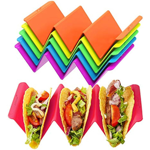 Soportes Coloridos Para Tacos Juego De 6 - Platos Grandes Pr