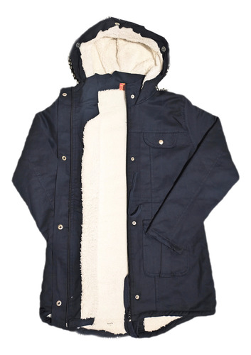 Parka De Mujer Con Capucha Y Peluche Interior