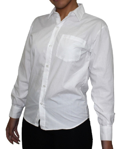 Camisa Blanca. T- 34 Poliéster, Algodón. Buen Estado