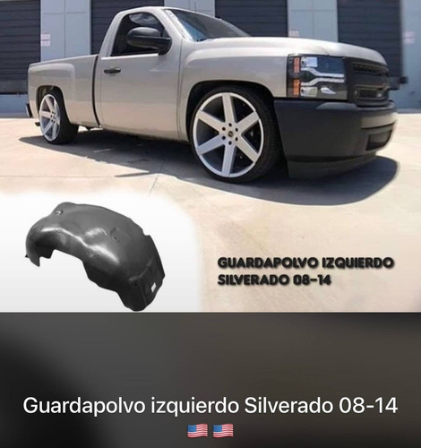 Guardapolvo Del. Izq. (lh) Camioneta Chev. Silverado 08-14.