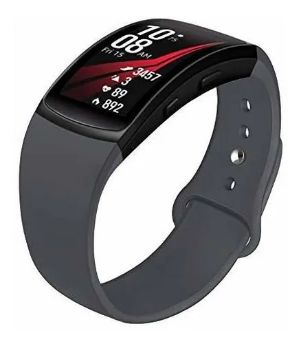 Malla Para Smartwatch Gear Fit2 Fit2 Pro Silicona Gris L Env o