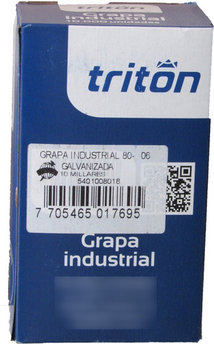 Grapa Triton 80-06 Tapiceria X 10.000 Unidades