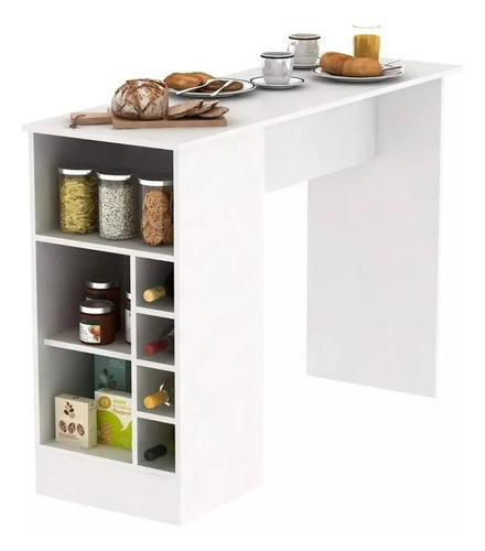 Mueble Desayunador Cocina Comedor Banqueta Barra