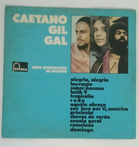 Lp Vinil - Caetano Veloso, Gilberto Gil, Gal Costa