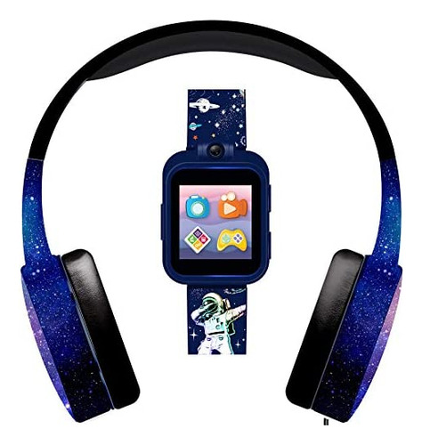 Reloj Inteligente P/niños Playzoom + Audífonos- Galaxia