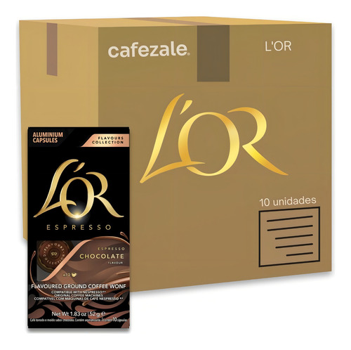Café Cápsulas Lor Nespresso Chocolate Kit Com 100 Cápsulas