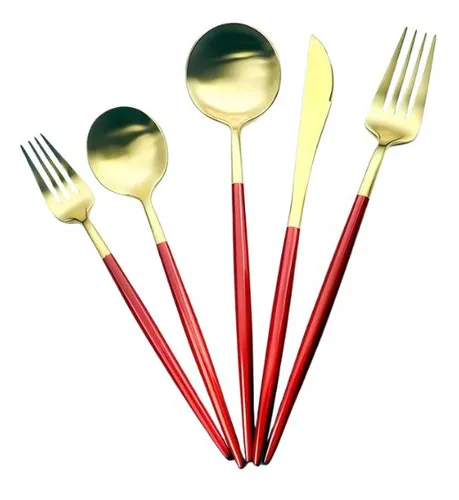 Set De 30 Cubiertos De Mesa Acero Inoxidable
