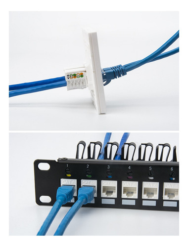 Jack Keystone Rj45 Cat6 Cat6a Cat5e Conector Modular Utp