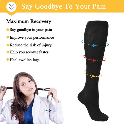 J Calcetines De Compresión For Hombres Y Mujeres - Deportes