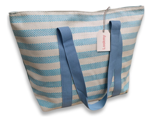 Bolso Playero Grande | Canasto Matero Para Playa | Cartera De Playa Con Cierre Y Manijas | Cartera Grande De Mujer | Bolsos Materos Para Mujer | Bolso Playeros De Verano