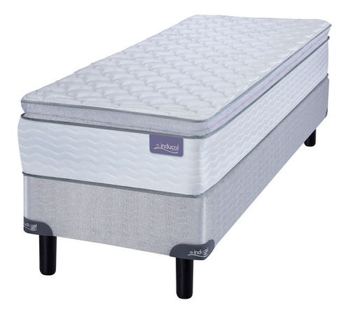 Combo X 2 Colchon Sommier April  80x190 Resorte + Almohadas