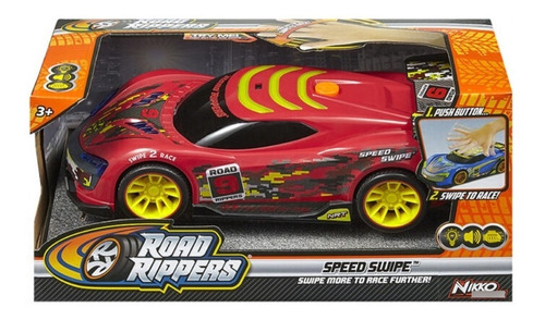 Auto Road Rippers Rojo Speed Swipe Luz Y Sonido Vehiculo