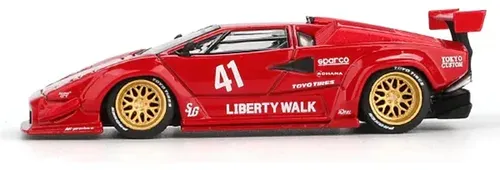 Mini GT Lamborghini Countach LB-Works 1:64 2026 Vermelho | Frete