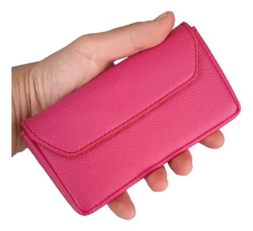 Funda Estuche Cuero Para Zte Blade A54 - Horizontal Premium Fucsia Horizontal Sin Nada Atras Para Guardar El Celular Sin Nada Puesto