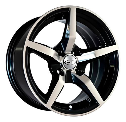 Llanta Deportiva Eb Mo R13 4x100 Fiat Renault Chevrolet Vw Diamantado Negro