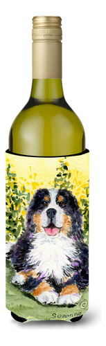 Botella Vino Para Perro Montaña Bernesa Multicolor