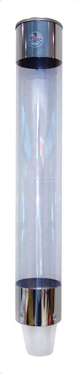 Dispensador de Copos Globo de Cristal e Inox para 200 mL