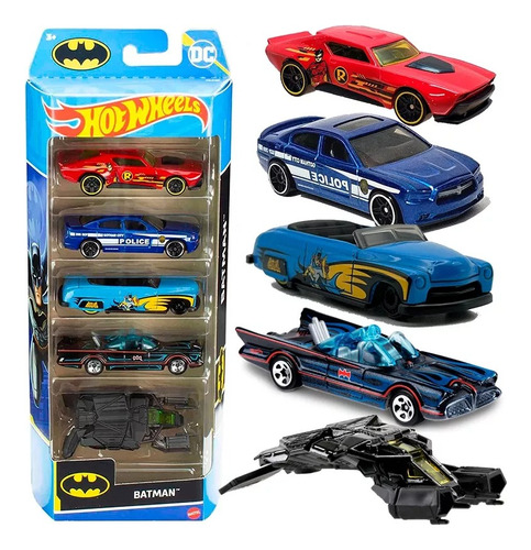 Batman Pack Hot Wheels Batimovil 5 Autitos