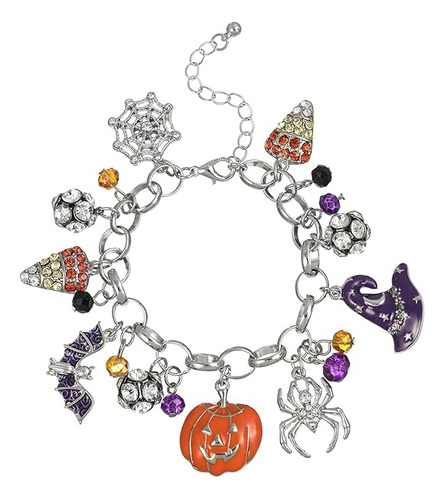 Pulseras De Halloween Con Dije De Calabaza Fantasma  Pulser