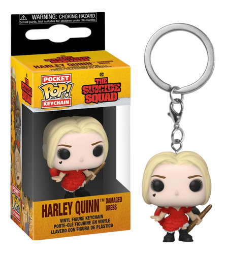 Funko Pop ! Keychain Harley Quinn Damaged Dress