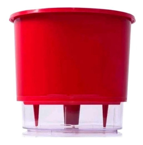 Vaso Autoirrigável Raiz Nº03 Com Sistema Antidengue 16x14 Cor Vermelho