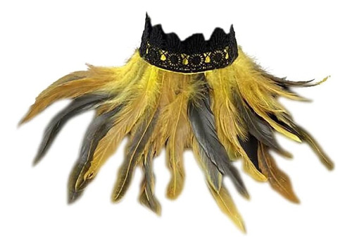 Morechioce Collar De Plumas, Cuello De Plumas Naturales Para