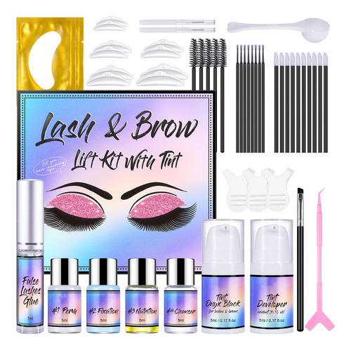 Kit De Tinte Lash Brow Lift 4 En 1 Para Piel Permanente De L