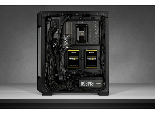 Imagen 6 de 8 de Gabinete Corsair 220t Rgb Black Vidrio Templado