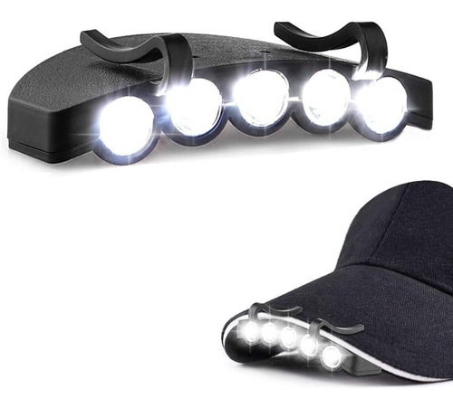 Lampara Portatil Luz Led Libro Broche Gorra Lectura Pilas