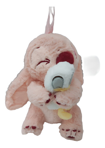 Peluche Stitch Con Pato Muy Suave Mediano Excelente Calidad Rosa