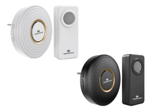 Campainha Wireless Sem Fio Preto Bivolt Comfort Door 100mts