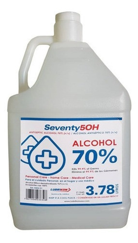 Alcohol Etilico Al 70% Antiseptico Galon 3.78 L