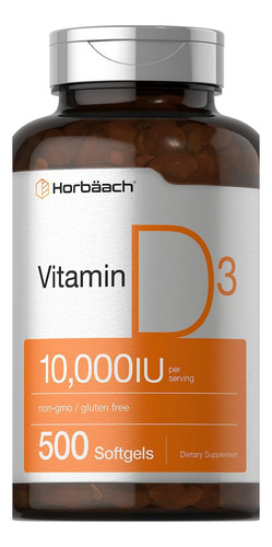 Vitamina D3 10000 Iu D 3 Capsulas Vit D Sol Colecalciferol