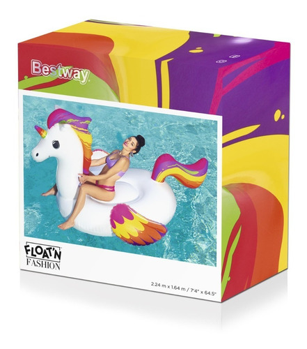 Unicornio Flotador Inflable Salvavidas Grande 41113 Bestway