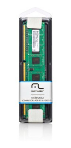 Memoria Ram Ddr3 Multilaser 4gb 1600mhz