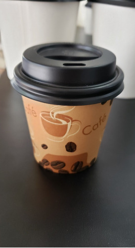 50 Copos De Papel 120 Ml E 100 Copos De 240 Ml Café C/ Tampa