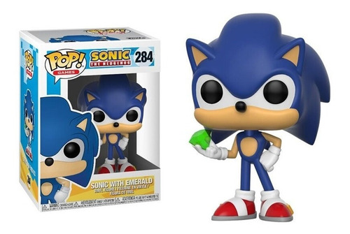 Pop! Funko Games Sonic With Emerald #284 Nuevo