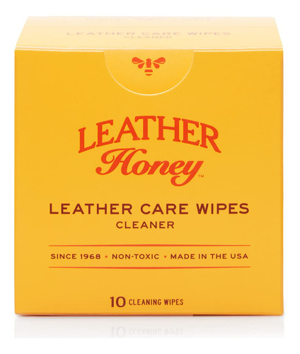 Leather Honey Toallitas Limpiadoras De Cuero, Cuero Limpio P