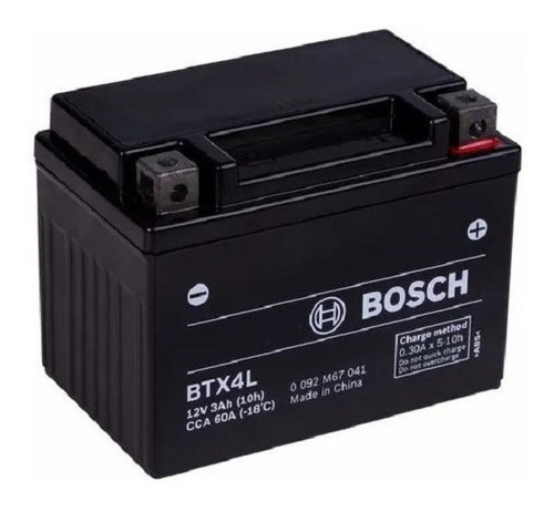 Bateria Ytx4l Bs = Btx4l Bosch Gel 12v 3ah