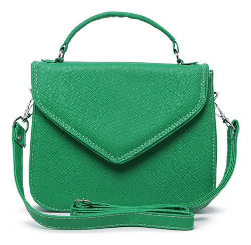 Bolsa Transversal Feminina Tiracolo Pequena Verde Mod 8190