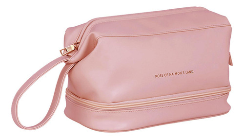 P Bolsa De Almacenamiento De Cosméticos De Viaje, Rosa Rosa