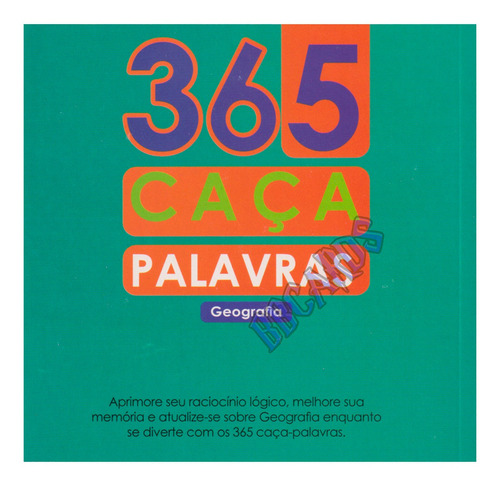 Livro De Passatempos 365 Caça Palavras Com Letras Grandes
