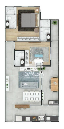 Imagem 17 de 30 de Apenas 85 Mil De Entrada!apartamento Com 2 Dormitórios, 2 Suítes, 2 Vagas À Venda, 88 M² Por R$ 563.481 - Canto Do Forte - Praia Grande/sp - Ap4485