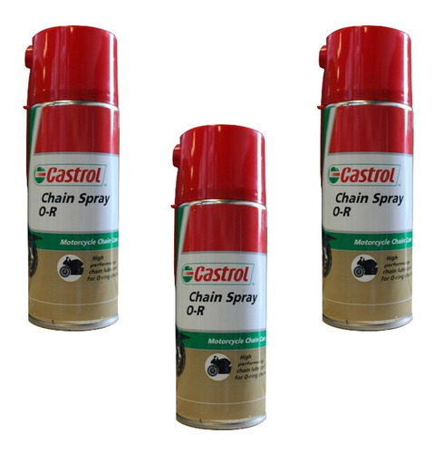 Lubricante Cadena Castrol Chain Spray O-r 400ml X3 Unidades
